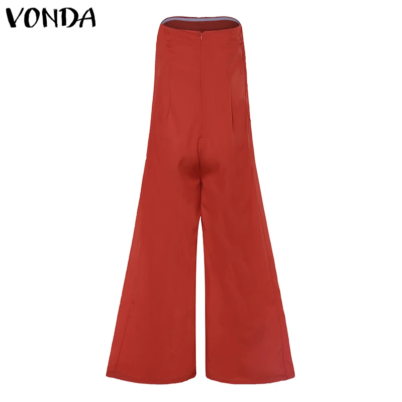 2021 VONDA летние комбинезоны Женские панталоны сексуальные с открытыми плечами