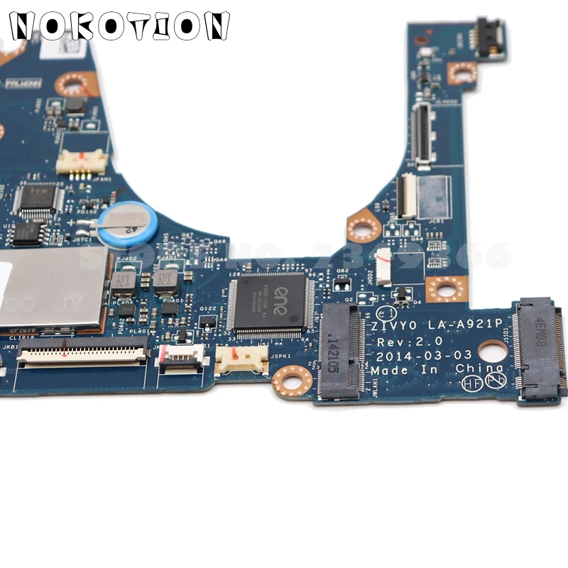 Материнская плата NOKOTION ZIVY0 LA A921P для ноутбука Lenovo Yoga 2 13 материнская 3 дюйма телефон