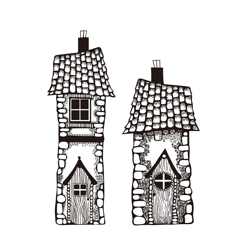 Фея прозрачные штампы дом набор силиконовый штамп для DIY