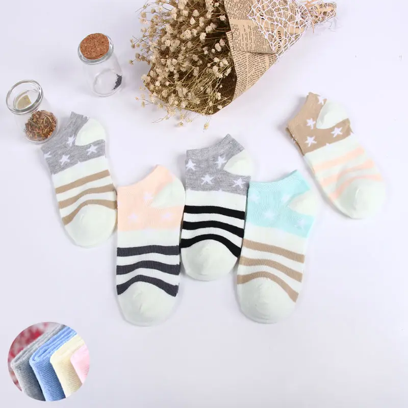 

5 pairs pack lot Explosion women socks bar love stripe Strawberry College style new pruduct happy funny socks