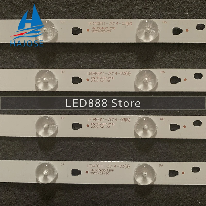 1 Набор = 4 шт. светодиодный полосы для Haier LE40F3000WX LK400D3HC34J подсветка JVC LT-40E71(A)