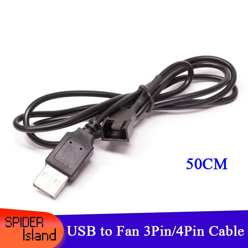 

10 шт./лот новый высококачественный кабель-адаптер USB для вентилятора 3Pin/4Pin 5V Бесплатная доставка