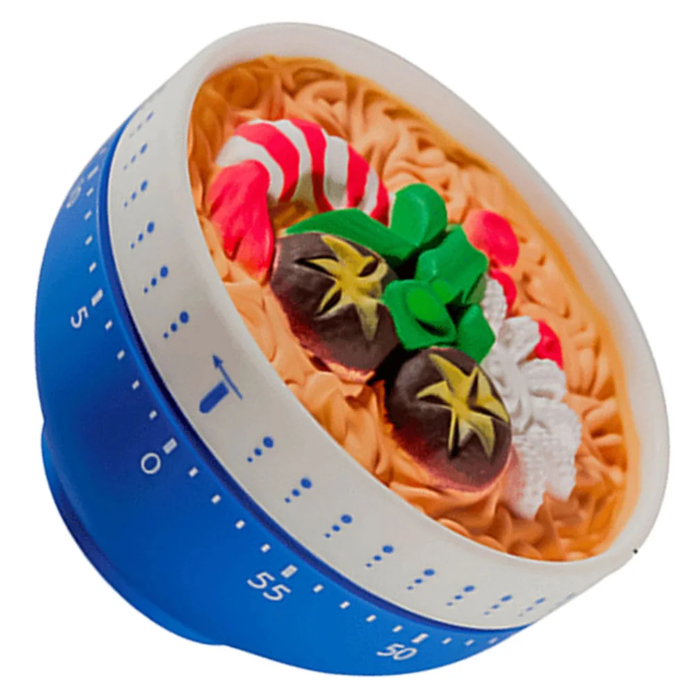 

1pc Noodles Bowl Shape Kitchen Mechanical Timer Time Manager for Home (Blue)