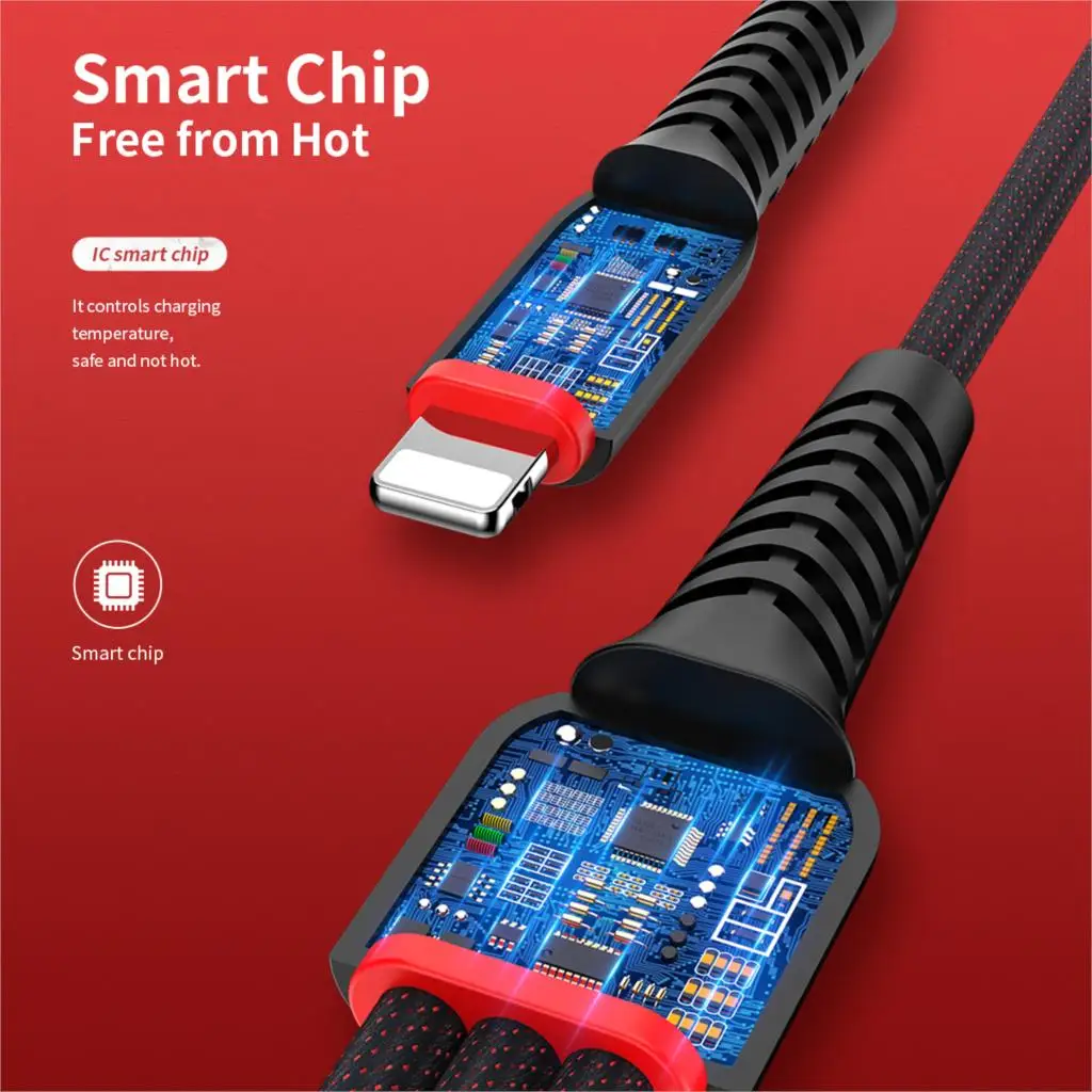 ROCK 6 в 1 usb-кабель для iPhone X XR 8 Lighting type C Micro кабель для samsung S9 S8 Высокопрочный металлический плетеный кабель для быстрой зарядки