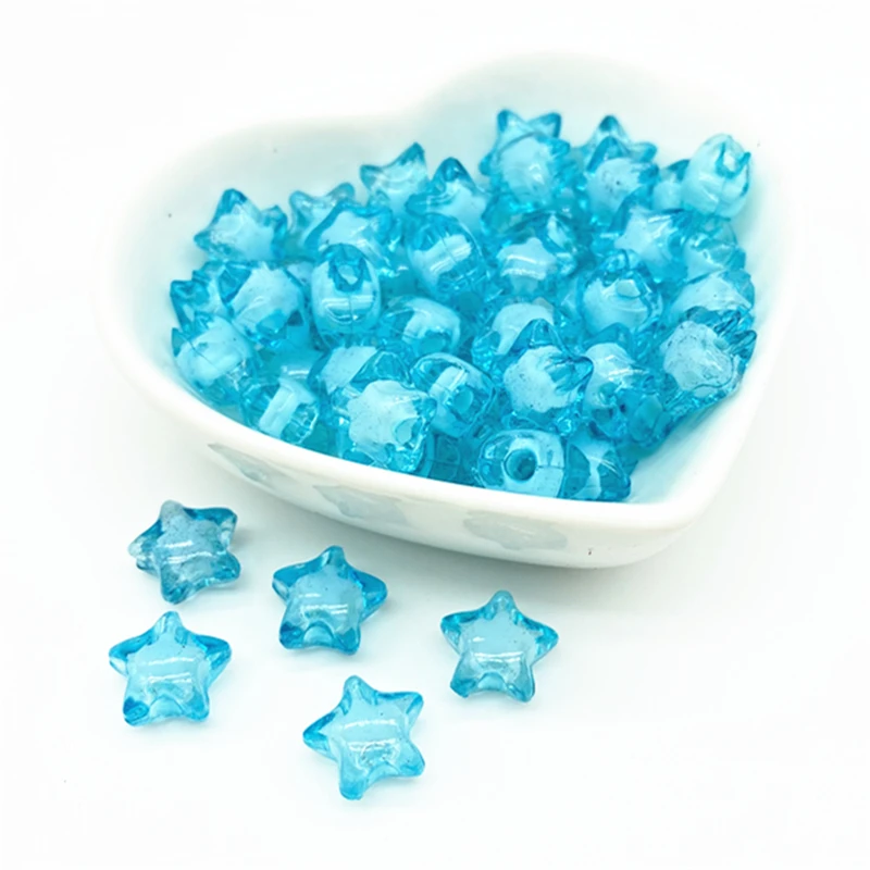 

30pcs 7x12mm Star Beads Acrylic Beads For Jewelry Making Handmade DIY