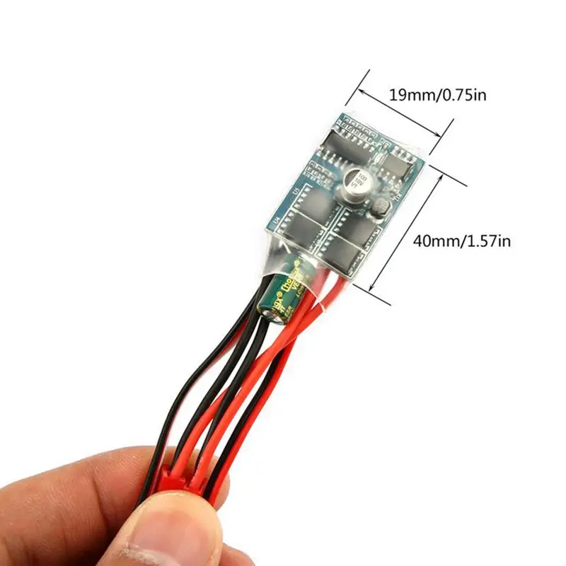 

Synthetic 30A Mini Brushed ESC Brush Electronic Speed Controller for RC Car