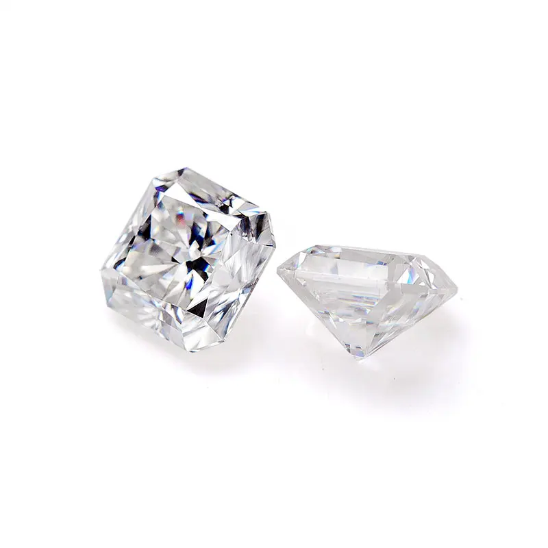 

6X6mm 2021 hot sale High quality radiant cut GRA certificate White loose moissanite supplier diamond factory direct supply