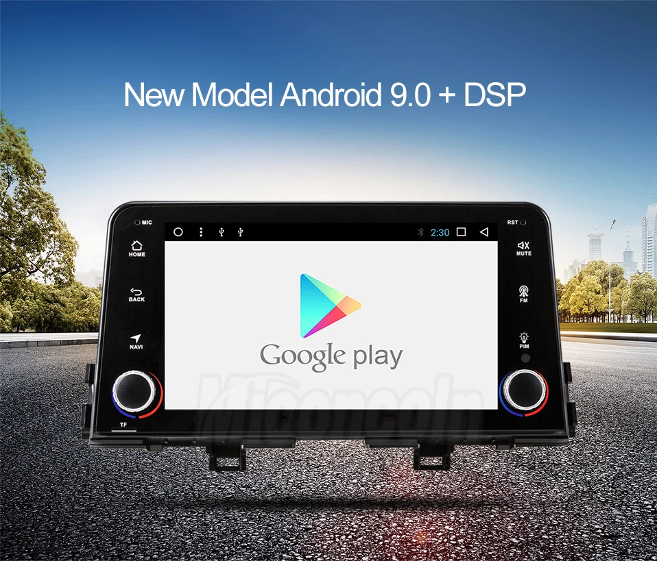 Android 9,0 2+ 32G автомобильный dvd для Kia Picanto gps навигация автомобильный мультимедийный автомобильный Радио