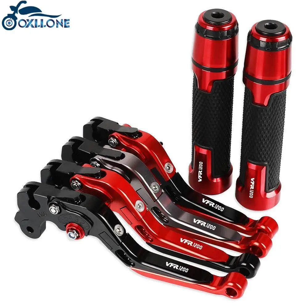 

Motorcycle CNC Brake Clutch Levers Handlebar knobs Handle Hand Grip Ends FOR HONDA VFR1200 F 2010 2011 2012 2013 2014 2015 2016