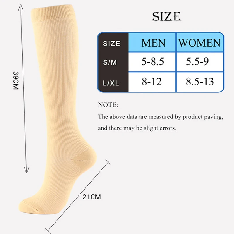 

1Pairs Zipper Compression Socks Men Women Running Sports Travel Stocking Camouflage Yoga Floor Sleep Beautiful Legs Hose