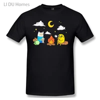 lidu come a with me essential homme t shirt adventure time series anime manga tees pure cotton oversized short sleeve