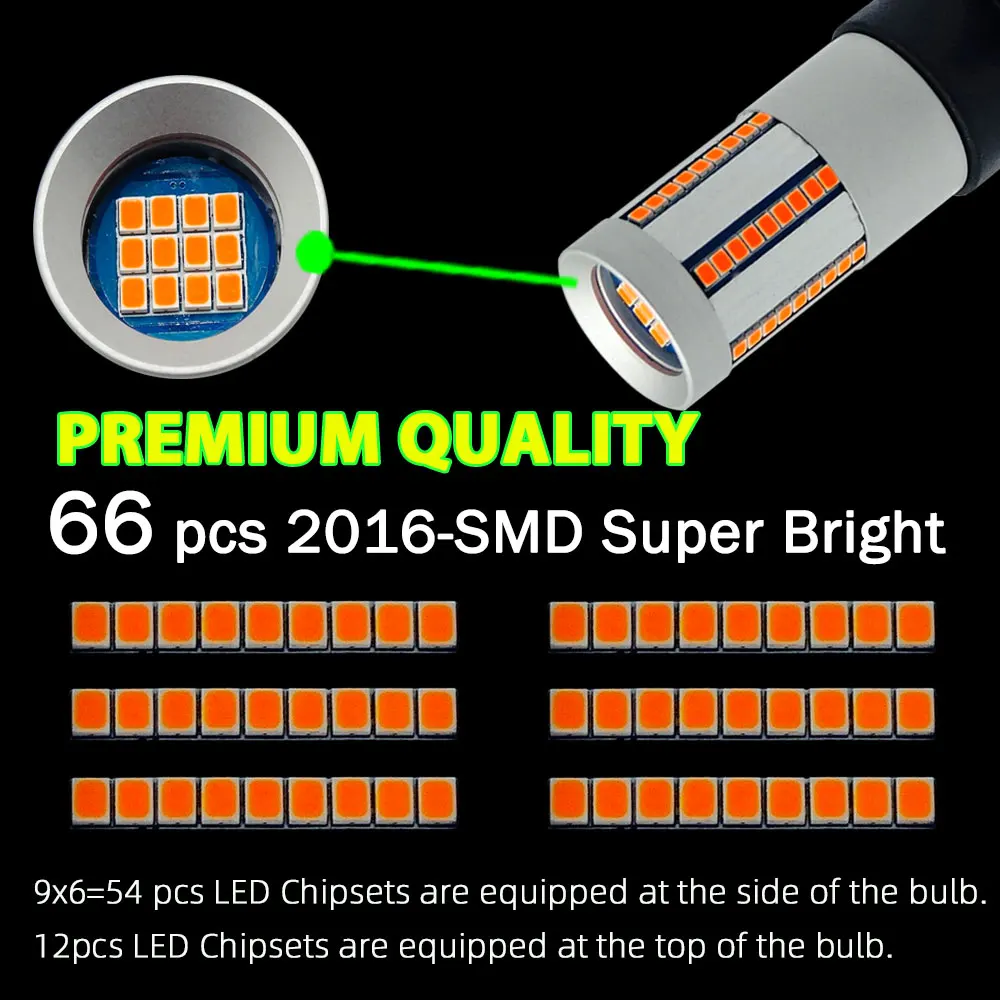 Светодиодные поворотники PSY24W 2 шт. лампы янтарного и желтого цвета Canbus бесплатно