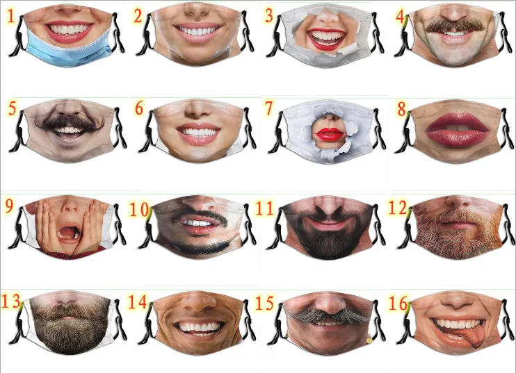 Маски для Хэллоуина с забавным выражением женщин и мужчин уличные спортивные