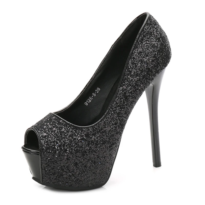 Насос Туфли под платье для детей 12 14 см каблук 5 Толстая подошва Женская обувь на