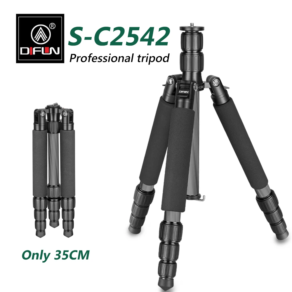 S C2542 Гибкий штатив для путешествий профессиональная короткая Складная подставка