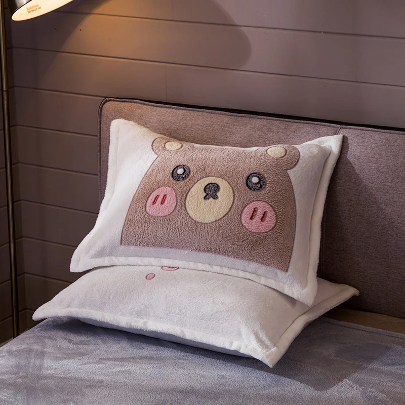 Мультяшный Единорог медведь свинка динозавр зимний бархатный фланелевый