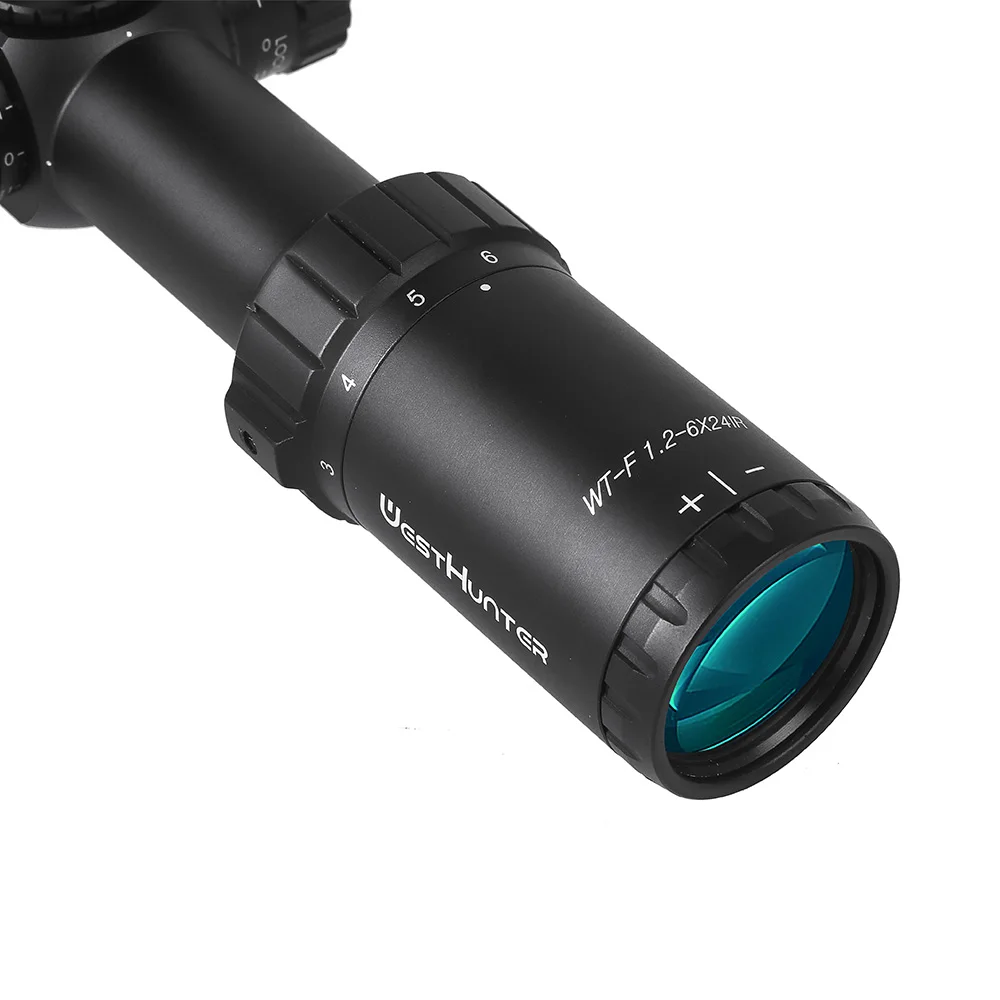 WESTHUNTER WT-F 1,2-6x24IR Quickdraw тактический, компактный прицел для охотничьей винтовки противоударный HD вид 30 мм трубка для ружья