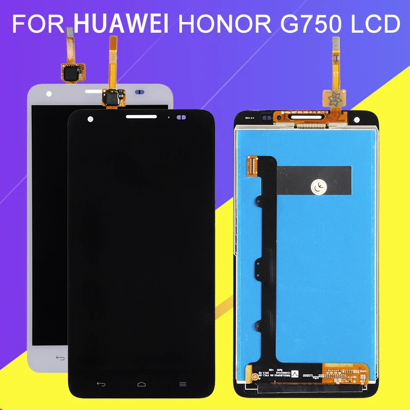 Catteny 1 шт. для Huawei Honor 3X Lcd G750 экран U10 T01 с сенсорной панелью стекло в сборе