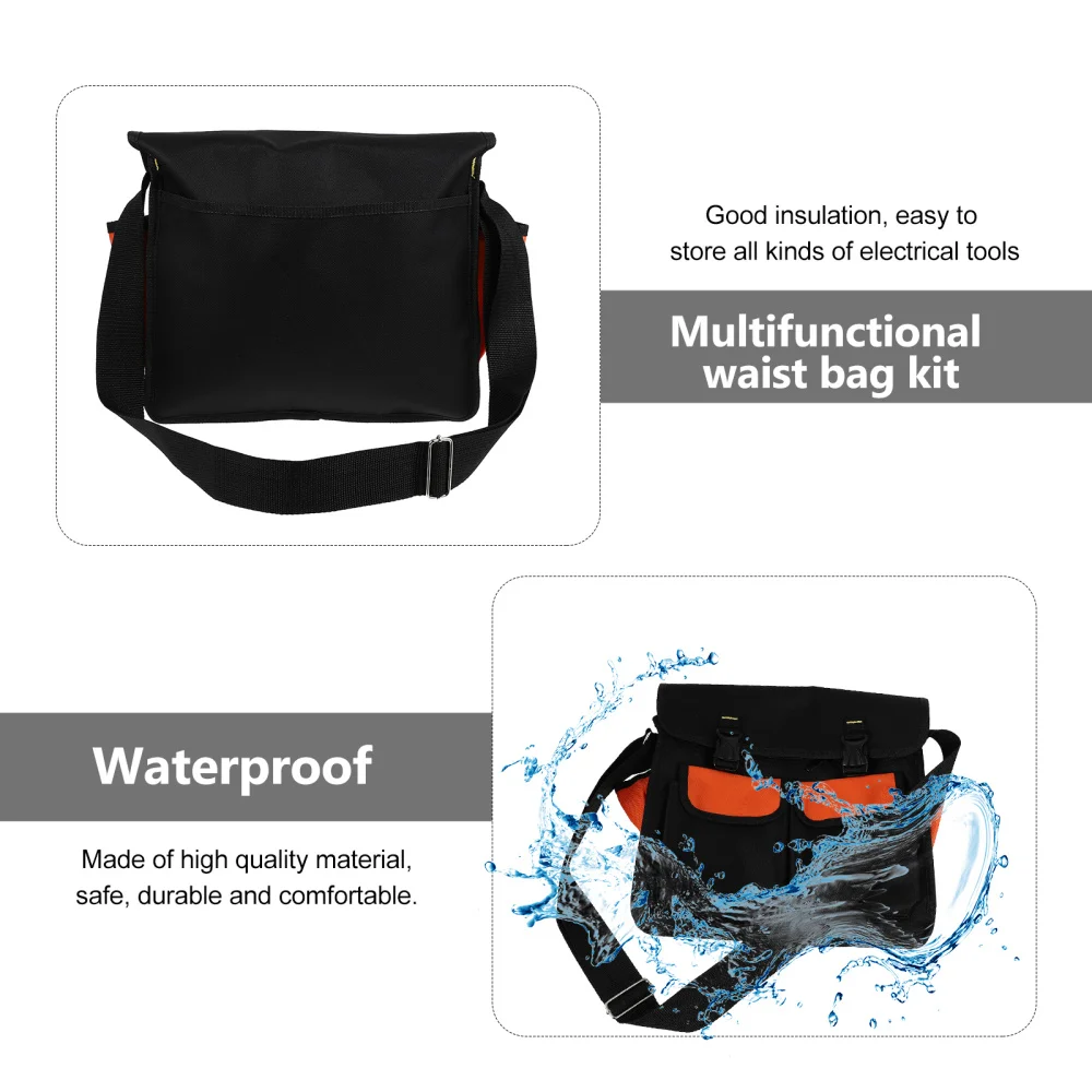 

1pc Multifunction Tool Storage Pouch Electrician Carrying Pouch Oxford Cloth Bag