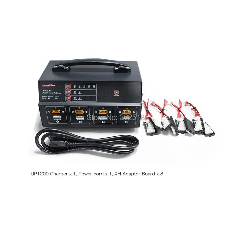 

Зарядное устройство для дрона ULTRA POWER UP1200, 1200 Вт, 25 А, 8 каналов, 2-6S