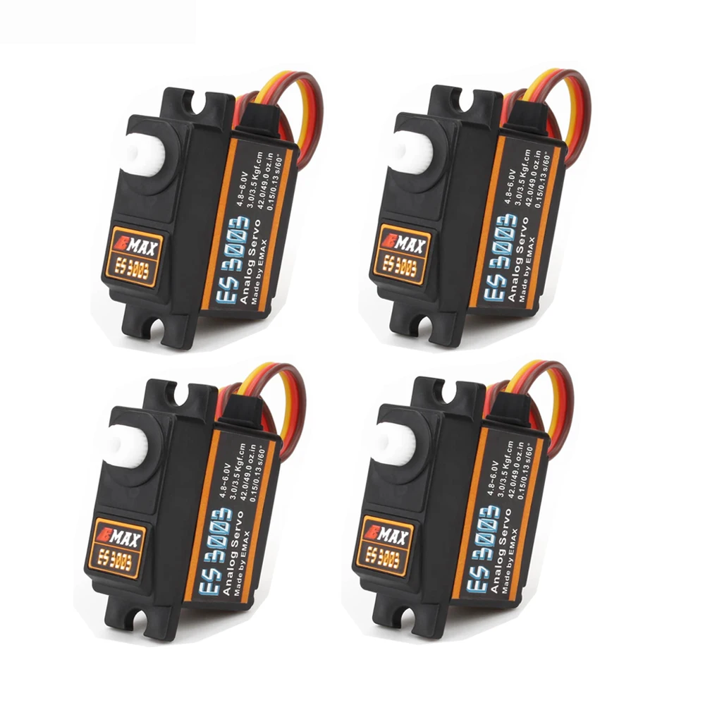 RC Servo EMAX ES3003 17g 3 5 кг 0.13sec 23T пластмассовая Шестерня Аналоговый сервопривод для