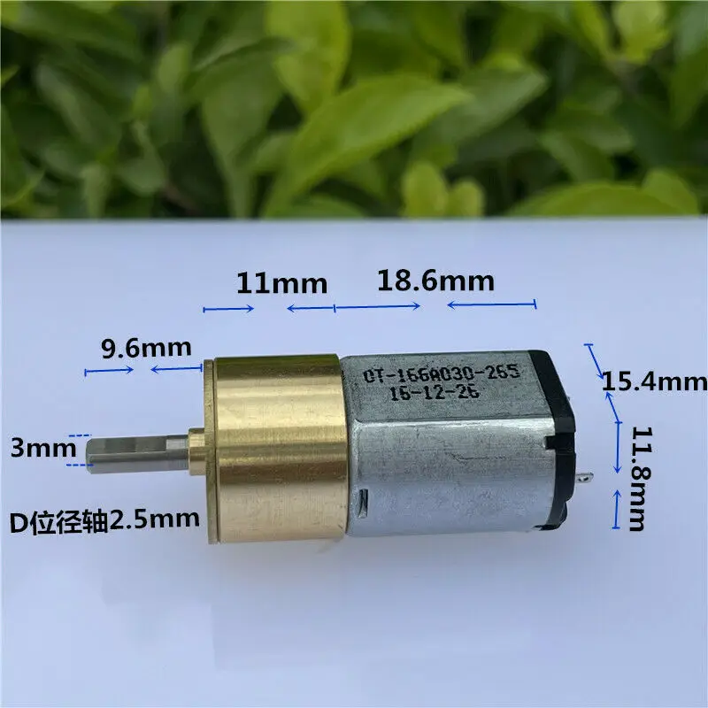 Миниатюрный электродвигатель с металлическим редуктором постоянный ток 1 5 В 3 в 7