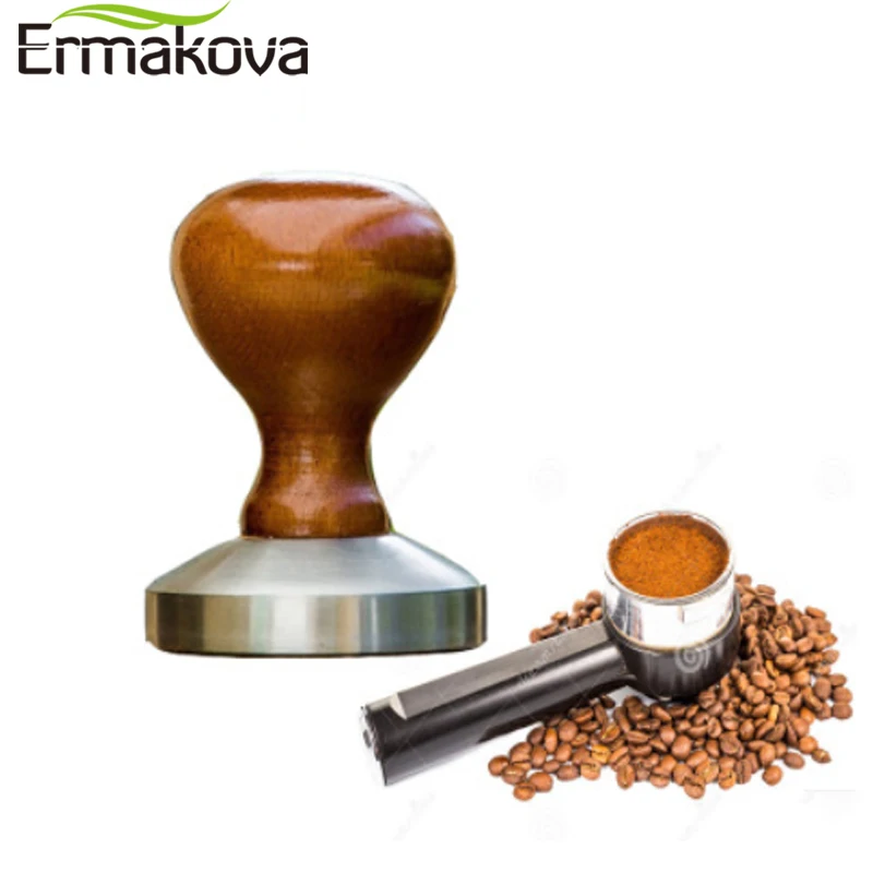 ERMAKOVA кофе тампер Палисандр Ручка Es пресс o порошок чайник плоский молоток 304