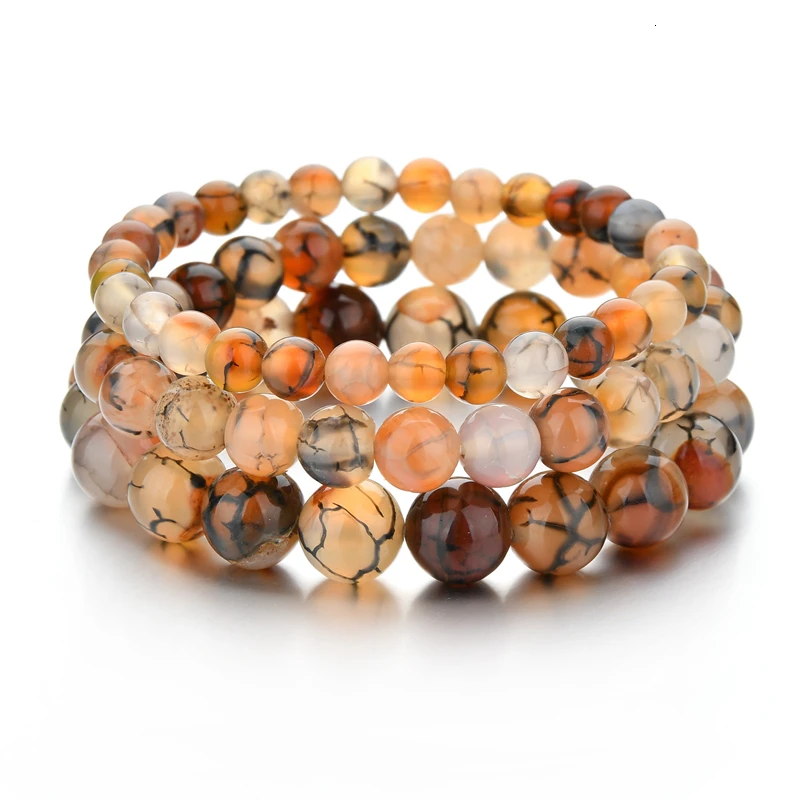 Новый дракон трассировки бусины Браслеты Для мужчин женщин Йога ювелирные