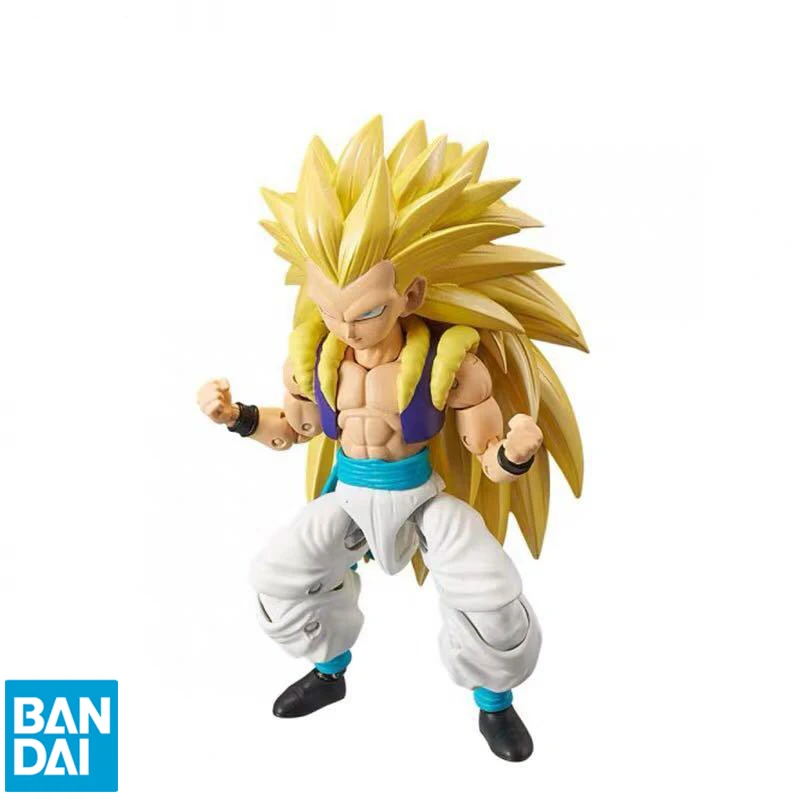 

Оригинальные фигурки героев аниме «Драконий жемчуг» Bandai Super Saiyan 3 Gotenks, коллекционные модели, игрушки, подарки для детей