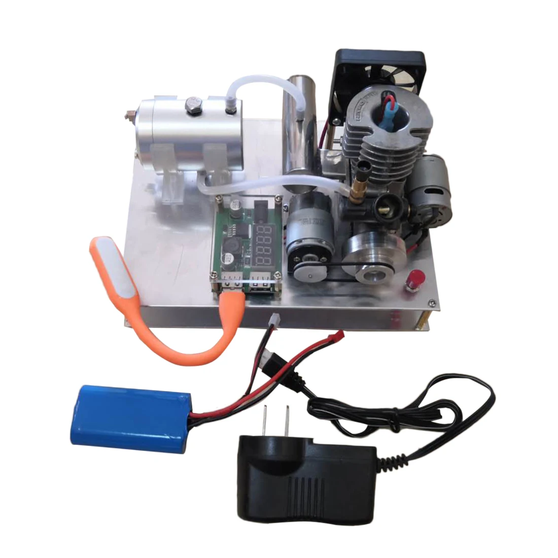 

Single Cylinder 2-Stroke Air-Cooled Gasoline Engine Generator Model With Voltage Digital Display And Dual USB Charging Module