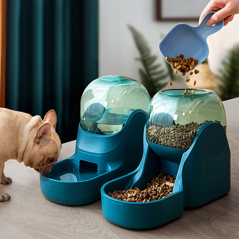 

3.8L Pet Dog Cat Automatic Feeder Bowl for Drinking Water 1.8KG Slow Food Feeding Container Supplies for Dogs Bowls and Bowls