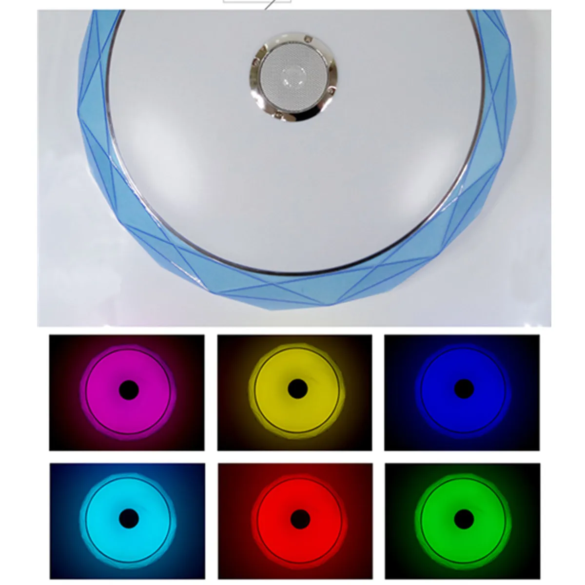 

24W Modern RGB LED Ceiling Light Home Lighting APP bluetooth Music Light Bedroom Lamp Smart Ceiling Lamp Remote Control Speaker