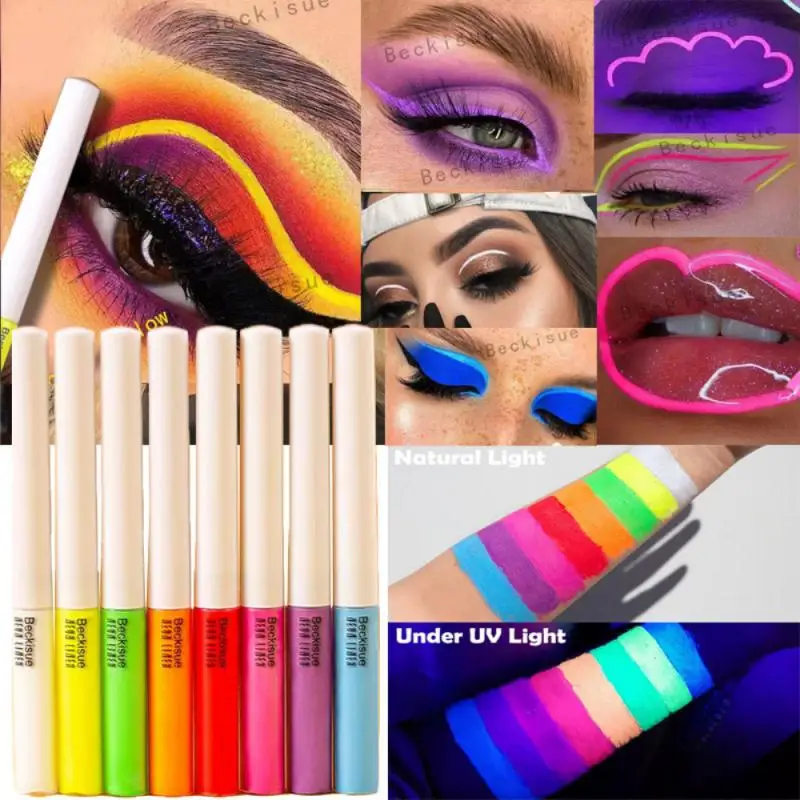 

8 Colors Water Liquid Eyeliner Special Rainbow Eyeliner Neon Liquid Eyeliner Paint Pigment Personalized Eye Makeup TSLM1