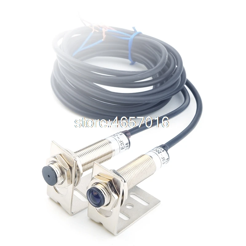 

M12 Laser Sensor Infrared Thru-beam Photoelectric Switch 20 Meters Adjustable 6-36VDC 300mA NPN /PNP NO /NC 12V 24V