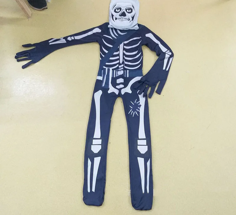 От 4 до 11 лет детский страшный костюм для игры на Хэллоуин с привидениями топ