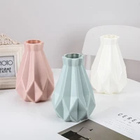 nordic style creative plastic vase imitates ceramic falling resistant office home flower arrangement decoration dry flower vase