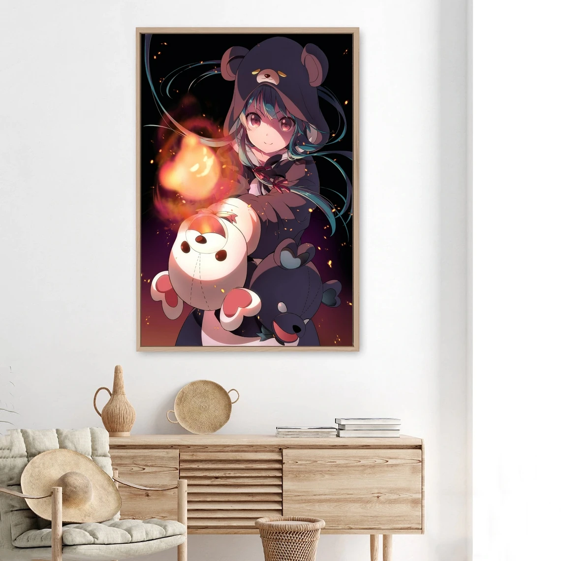 Welcome to the Kuma Bear Anime Poster Canvas Print Wall Painting Home Decoration | Дом и сад