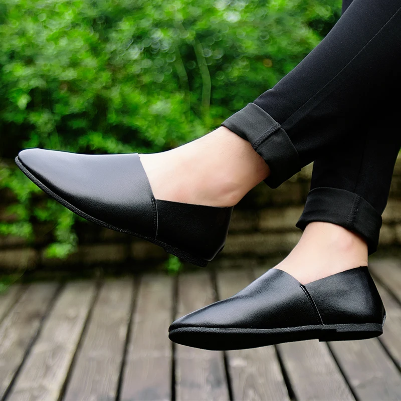 Мокасины мужские из микрофибры 12 цветов дышащие мягкие | Обувь