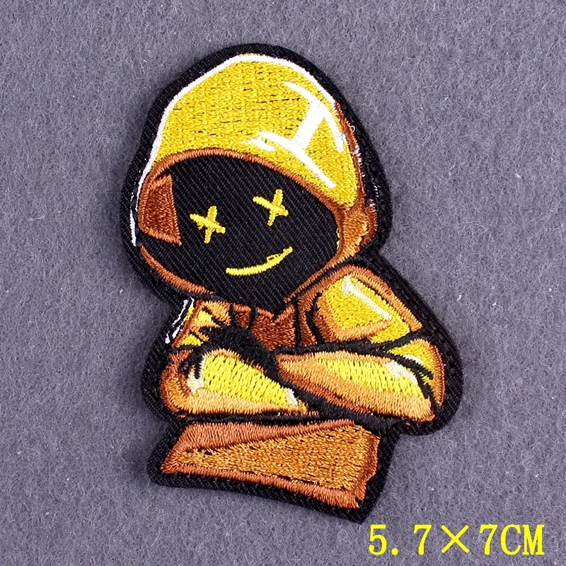 Термоклейкие нашивки с изображением черепа и призрака термоклейкие Значки из