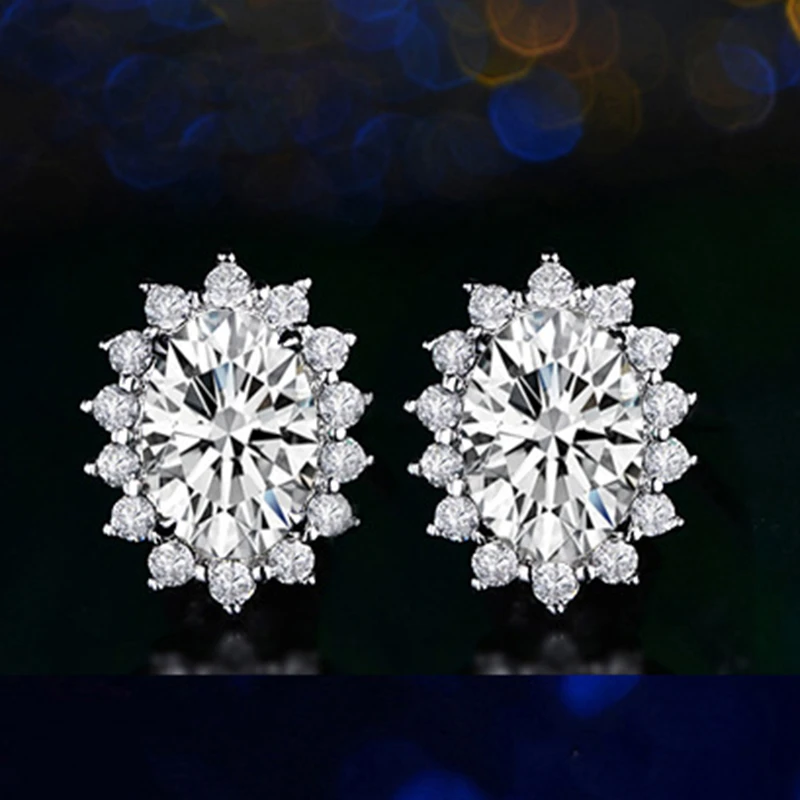 Anillos Yuzuk 925 Silver Jewelry Vintage Natural Red Blue Topaz Stud Earrings For Women Luxury Wedding Anniversary Gift | Украшения и