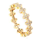 Кольцо женское маленькое, золотистое, модное Ювелирное Украшение