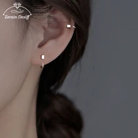 square earrings female small and exquisite ear buckle piercing ear bone nails ear bone ring jewelry stud earrings