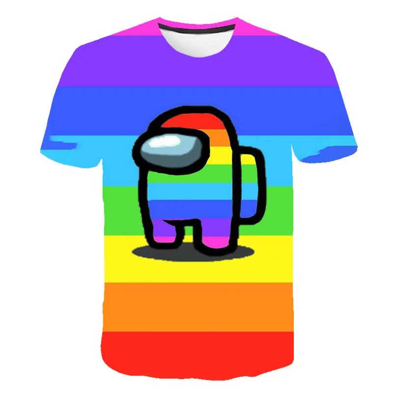 

Game Among US T-shirt Children 2021 Fun Summer Cartoon Kids T-shirt Boy/Girl/Baby