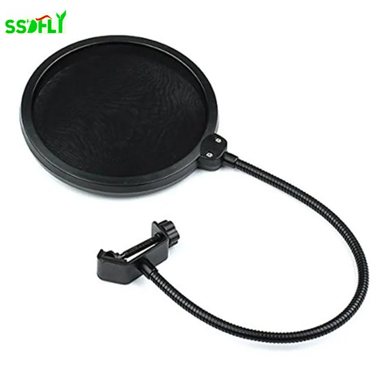 

Double Layer Studio Microphone Mic Wind Screen Pop Filter/ Swivel Mount / Mask Shied For Speaking Recording Studio New Fashion