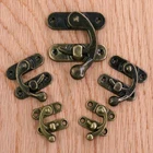 Винтажная металлическая фурнитура, деревянная коробка, декоративные защелки, замки, замок, замок с винтами, детали кованого железа