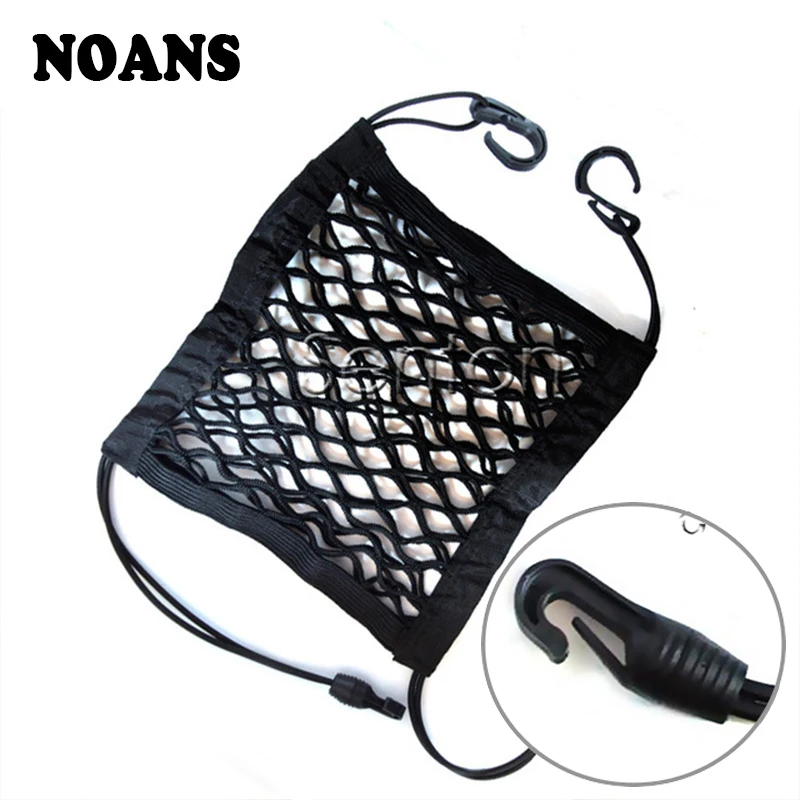 NOANS 1X Car Truck Storage Luggage Hooks Seat Mesh Net For Peugeot 208 508 3008 2017 BMW E36 F30 F10 E30 Mitsubishi lancer asx