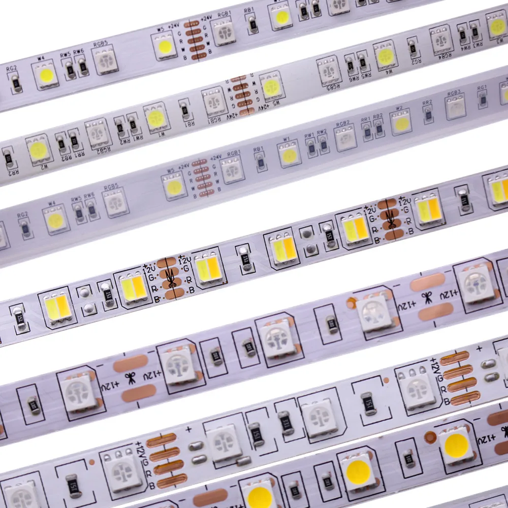 DC12V 24V 5050 Светодиодные ленты RGBW гибкий светодиодный светильник 60LED/м NW 4000K УФ IP20/IP65
