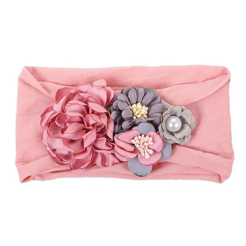 Детская нейлоновая повязка на голову новорожденный прекрасный поддельный