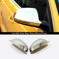 abs chrome for audi q3 2013 2014 2015 accessories car side door rear view mirror cover trim sticker car styling 2pcs