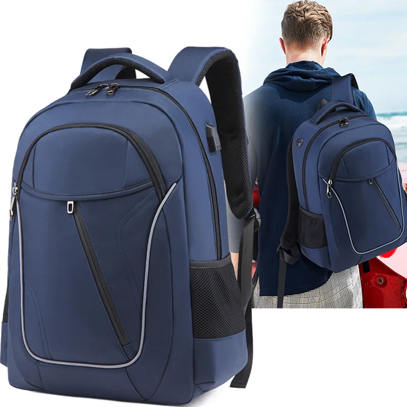 

Athacer - men's 17 inch Laptop Backpack, functional waterproof backpack with USB charging port, classic Backpack